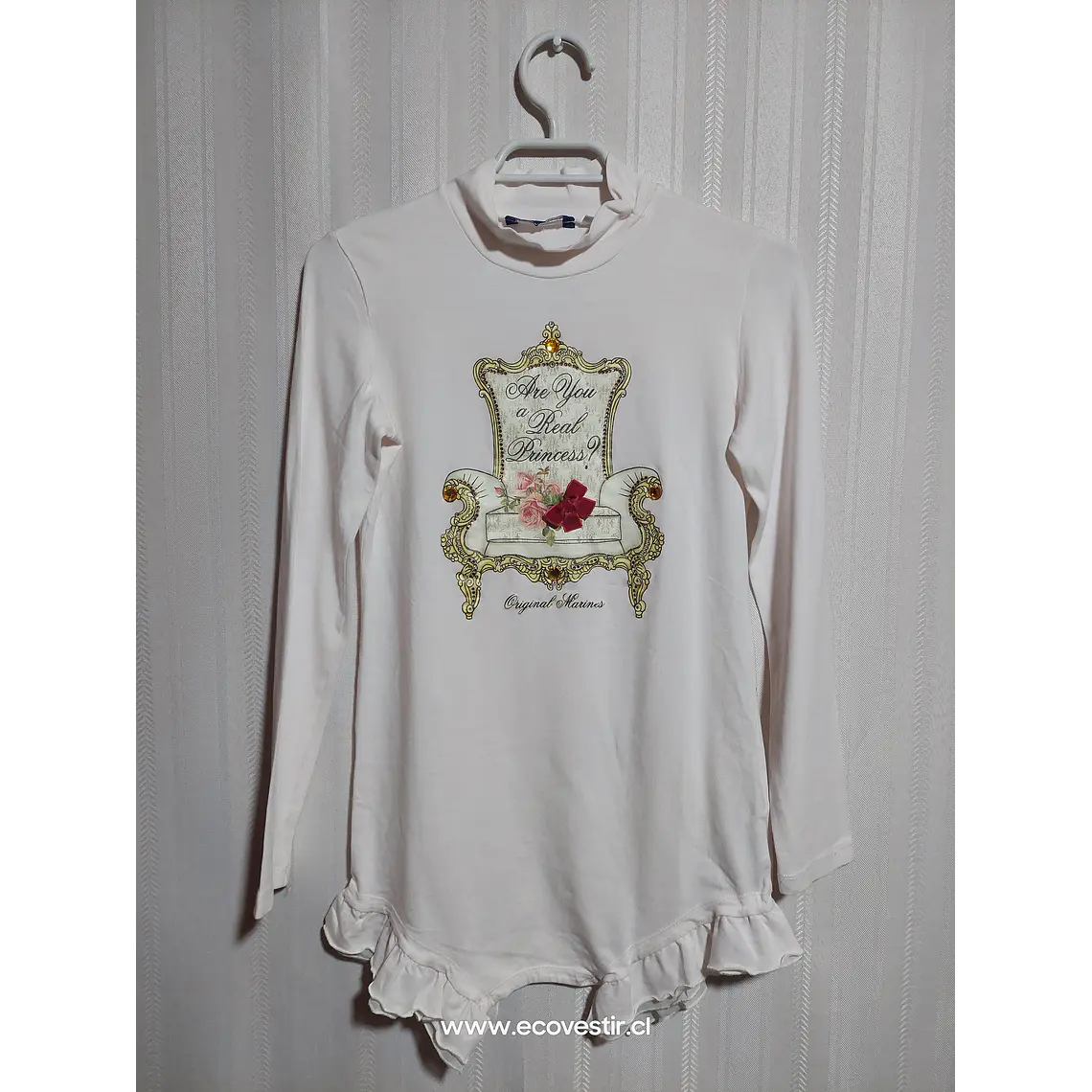 POLERA ML JUVENIL ROSADO ORIGINAL MARINE TALLA 12 1