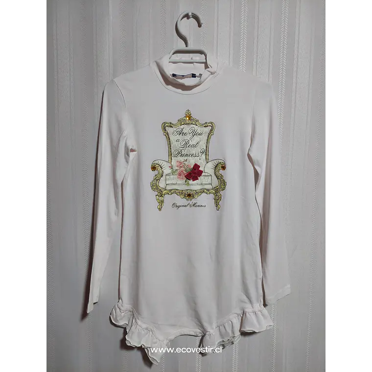 POLERA ML JUVENIL ROSADO ORIGINAL MARINE TALLA 12 1