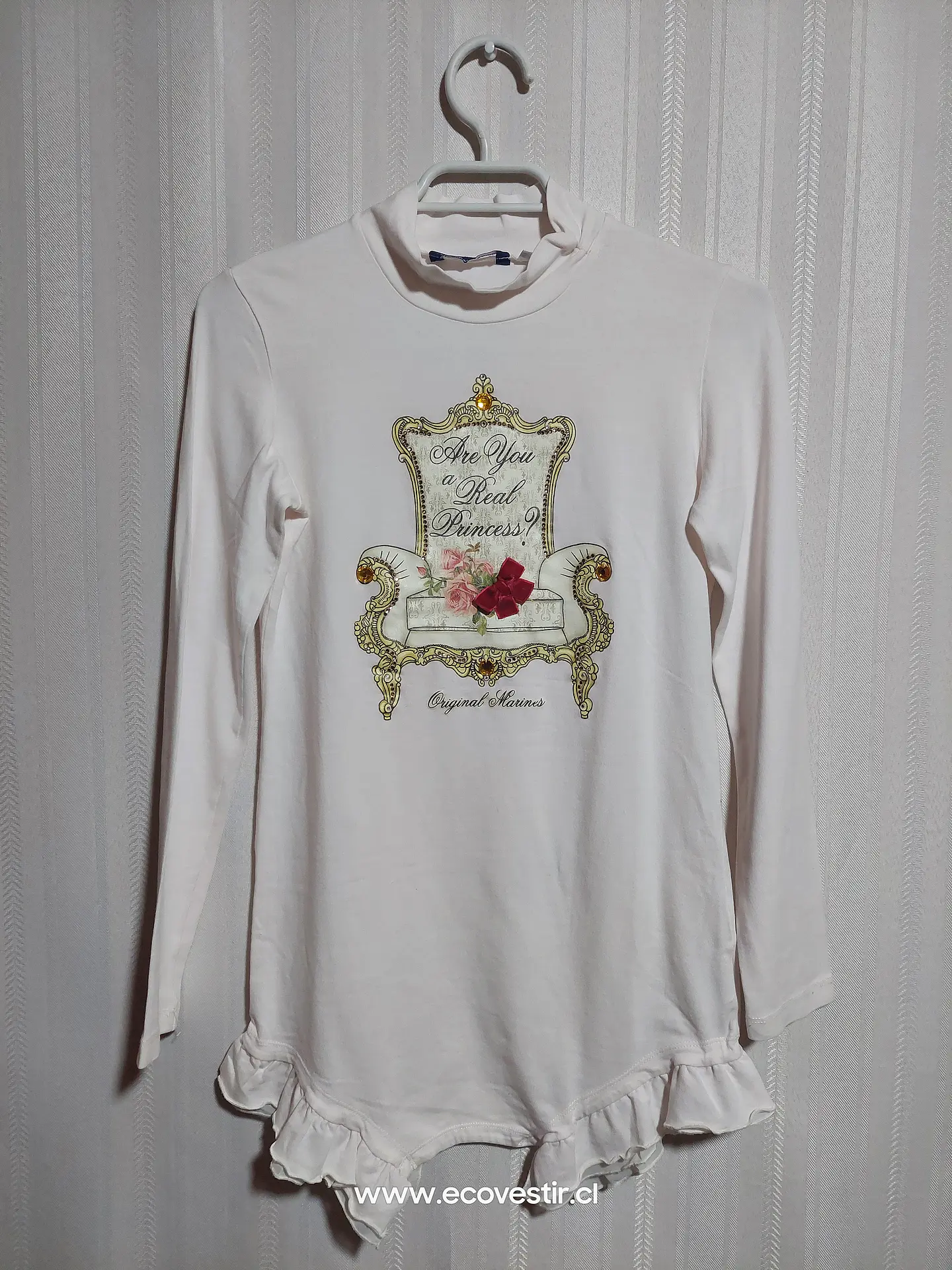 POLERA ML JUVENIL ROSADO ORIGINAL MARINE TALLA 12 1