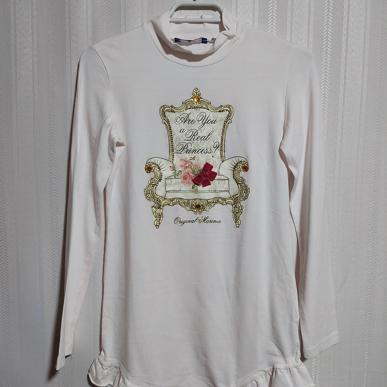 POLERA ML JUVENIL ROSADO ORIGINAL MARINE TALLA 12 1