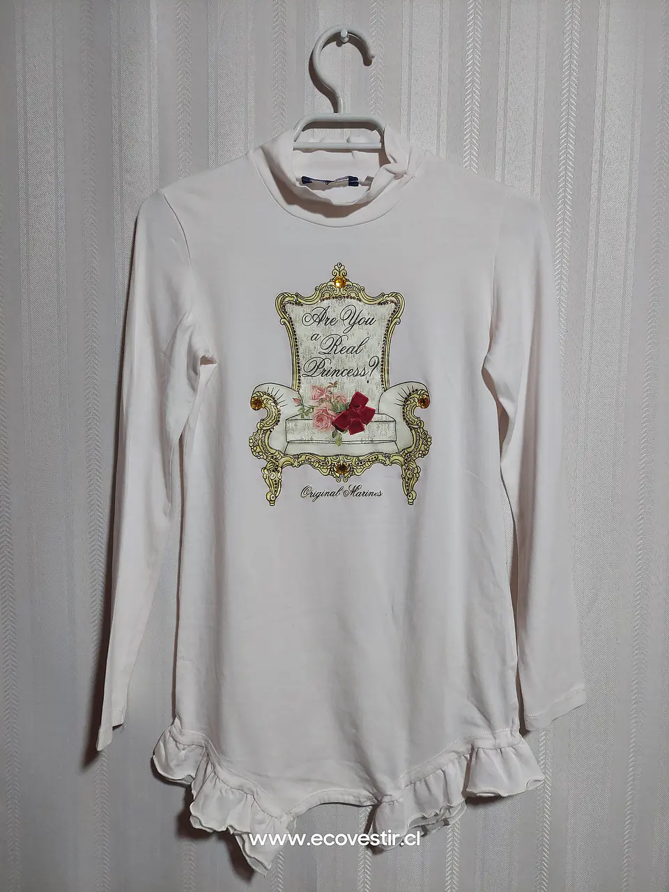 POLERA ML JUVENIL ROSADO ORIGINAL MARINE TALLA 12 1