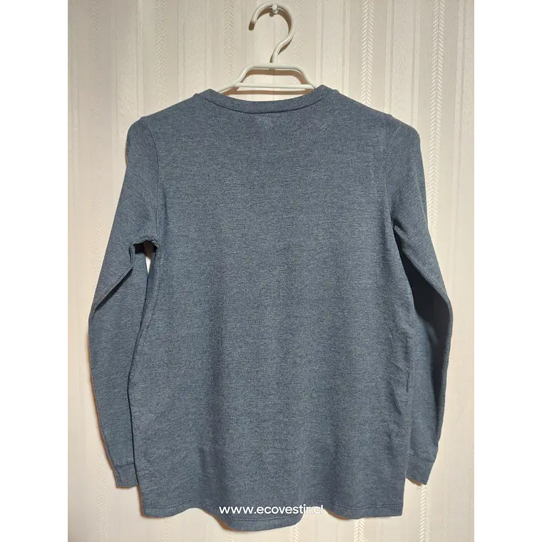 POLERA GRIS JUVENIL CON ESTAMPADO BENETTON TALLA XL (10-11A) 2
