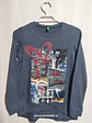 POLERA GRIS JUVENIL CON ESTAMPADO BENETTON TALLA XL (10-11A) - Miniatura 1