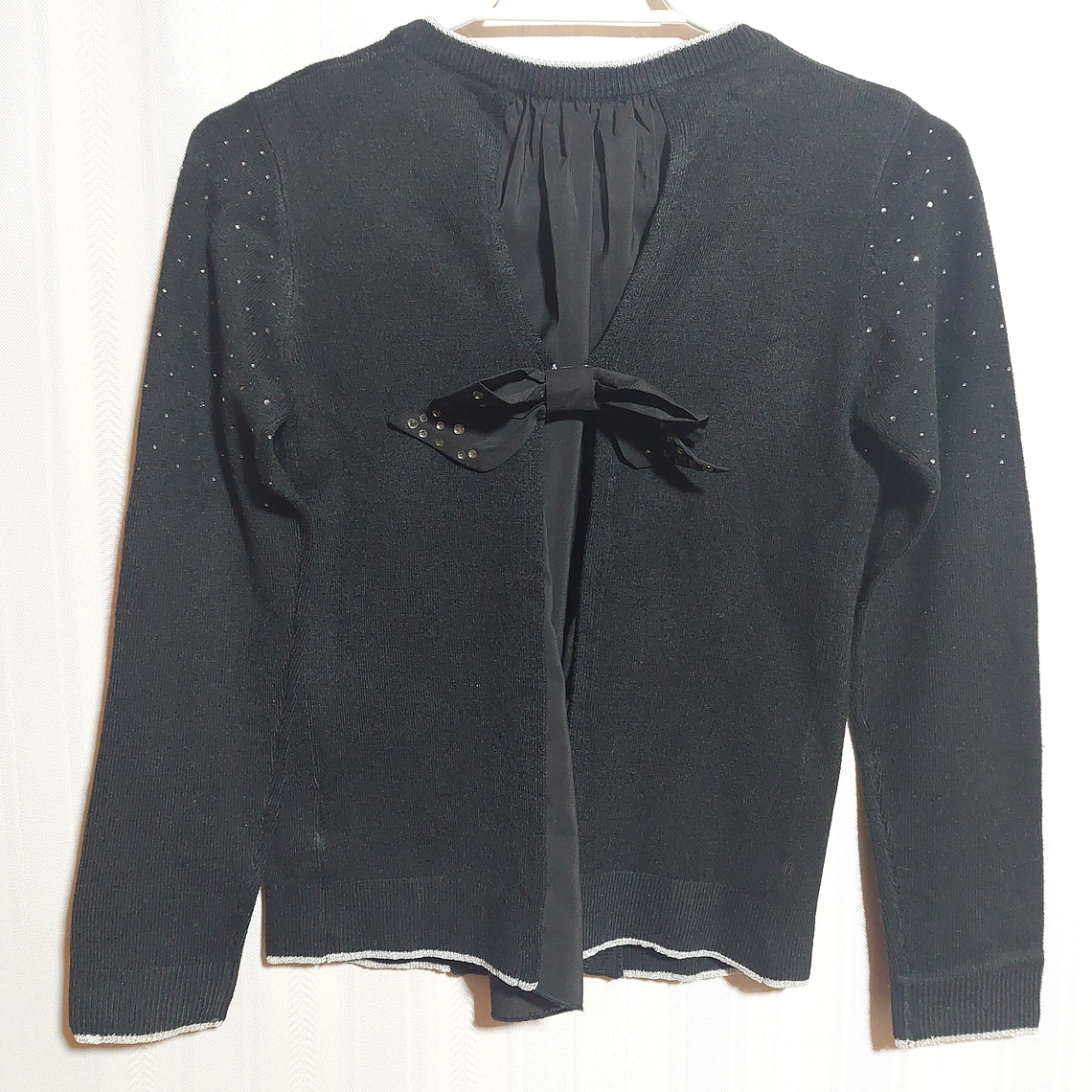 CHALECO NIÑA NEGRO C/BRILLO BYBLOS TALLA 12A 2