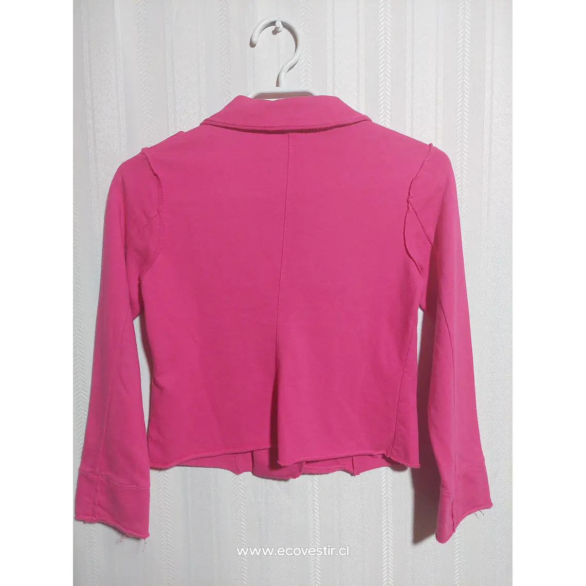 CHAQUETA NIÑA ROSADO BENETOON TALLA M 8A  2