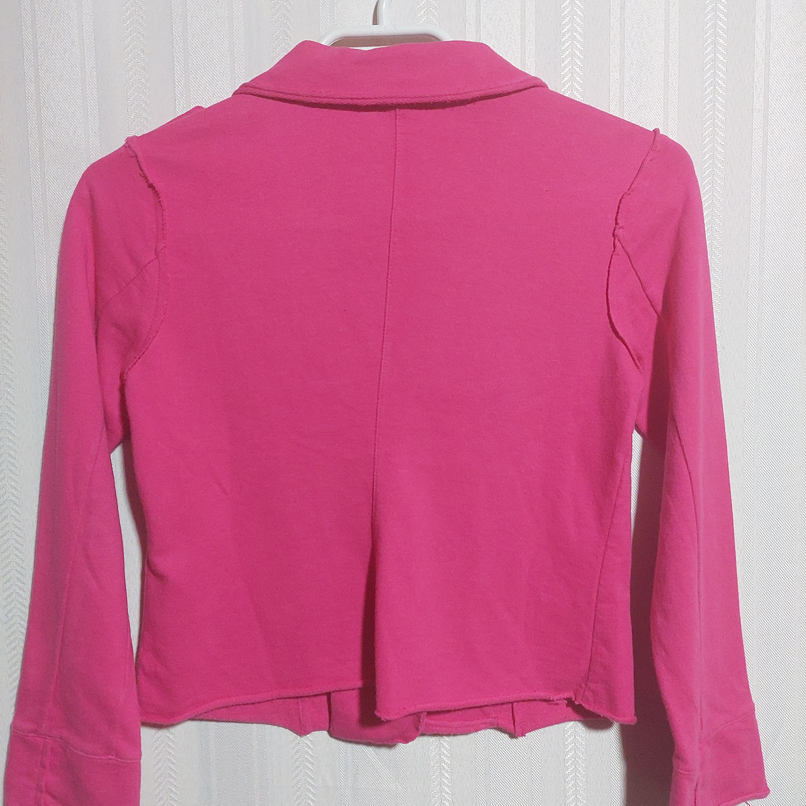 CHAQUETA NIÑA ROSADO BENETOON TALLA M 8A  2