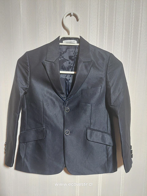 CHAQUETA SMOKING NIÑO AZUL MARINO NAZARENO GABRIELLI TALLA 6A