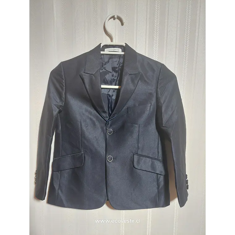 CHAQUETA SMOKING NIÑO AZUL MARINO NAZARENO GABRIELLI TALLA 6A 1