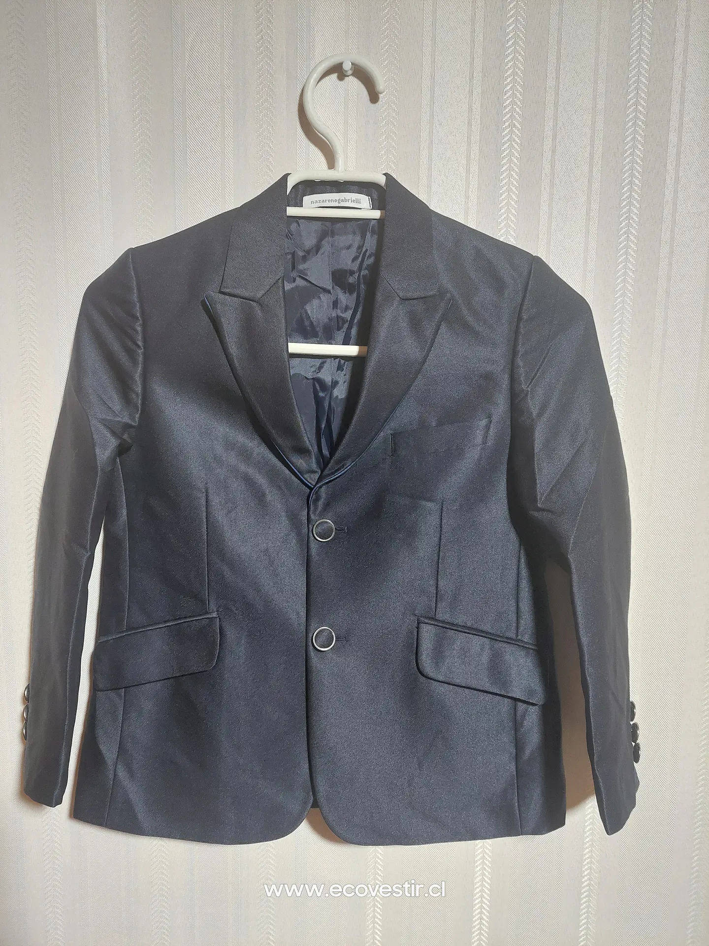 CHAQUETA SMOKING NIÑO AZUL MARINO NAZARENO GABRIELLI TALLA 6A 1