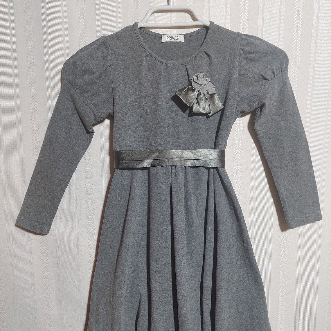 VESTIDO NIÑA GRIS PRIMIGI TALLA 6A 1