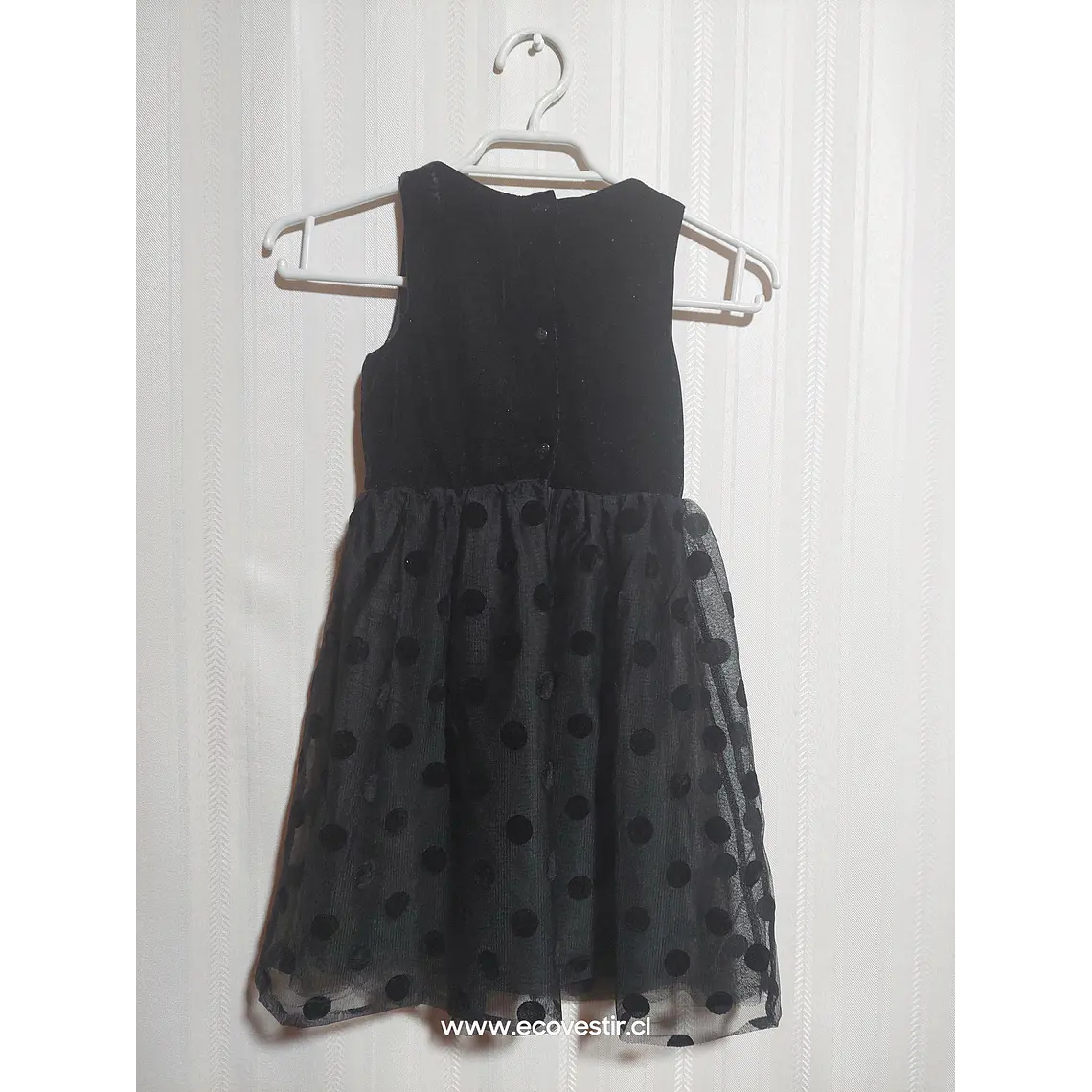 VESTIDO NIÑA NEGRO H&M TALLA 5-6A 2