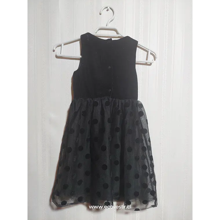 VESTIDO NIÑA NEGRO H&M TALLA 5-6A 2