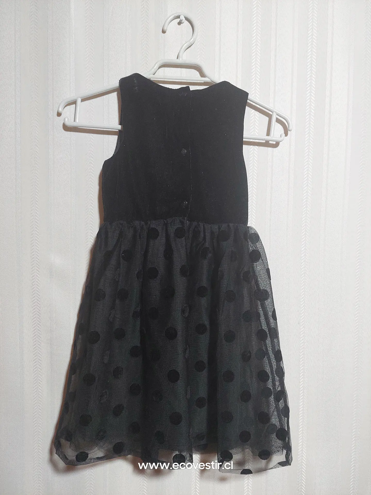 VESTIDO NIÑA NEGRO H&M TALLA 5-6A 2
