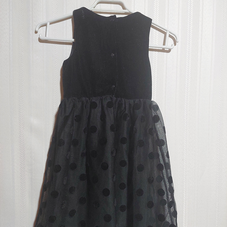 VESTIDO NIÑA NEGRO H&M TALLA 5-6A 2