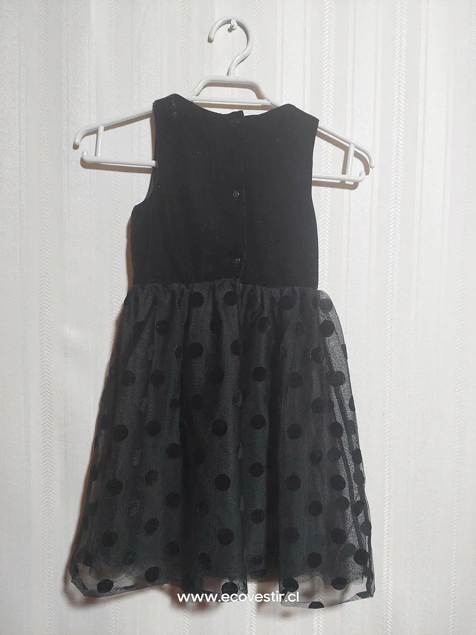 VESTIDO NIÑA NEGRO H&M TALLA 5-6A 2