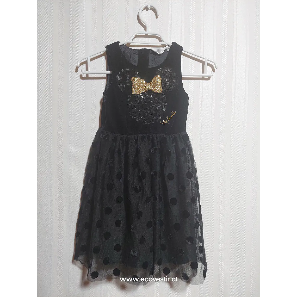 VESTIDO NIÑA NEGRO H&M TALLA 5-6A 1