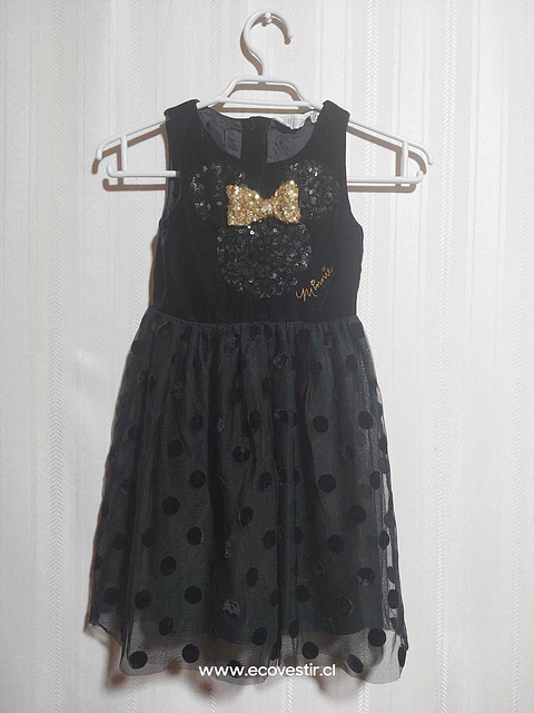 VESTIDO NIÑA NEGRO H&M TALLA 5-6A