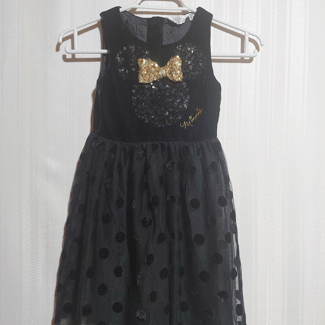 VESTIDO NIÑA NEGRO H&M TALLA 5-6A 1