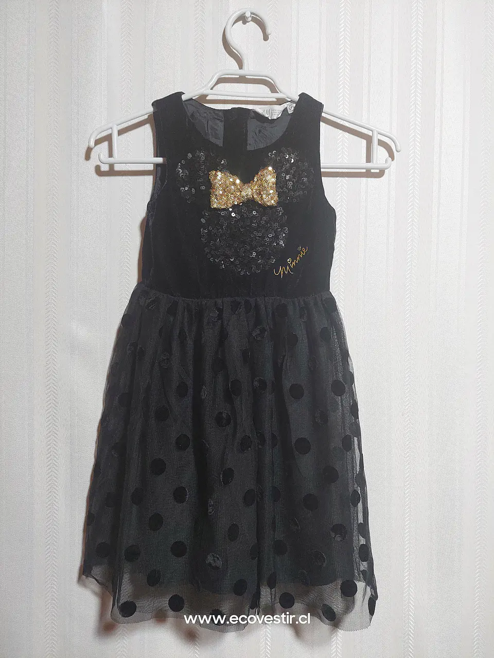 VESTIDO NIÑA NEGRO H&M TALLA 5-6A 1
