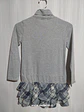 VESTIDO C/ML NIÑA GRIS ESTAMPADO RUBA CUORI TALLA  XS - Miniatura 2
