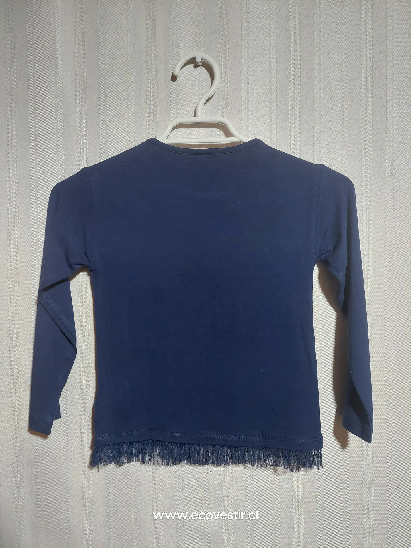 POLERA ML NIÑA AZUL SARABANDA TALLA 5A 2
