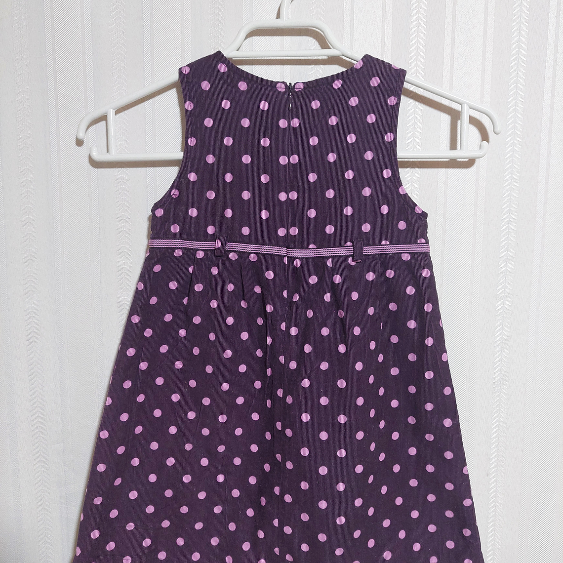 VESTIDO COTELÉ NIÑA VIOLETA POLKATOTS TALLA 24M 2