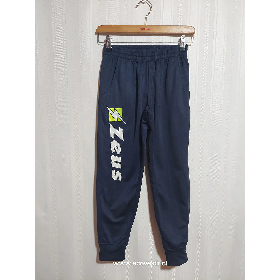PANTALÓN BUZO NIÑO AZUL TALLA  2XS 1