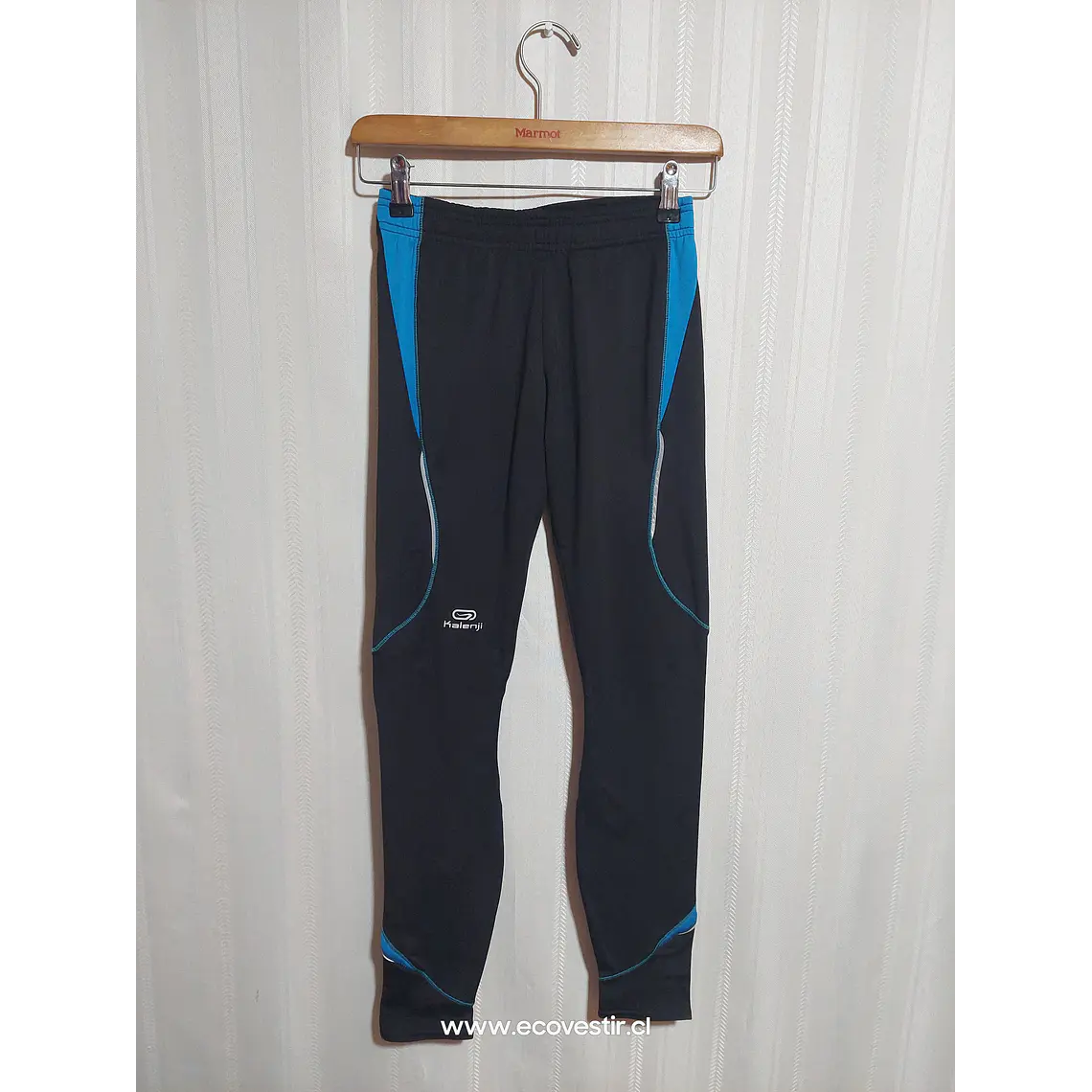 CALZA DEPORTIVA NIÑA  NEGRO/CELESTE KALENJI TALLA S 1