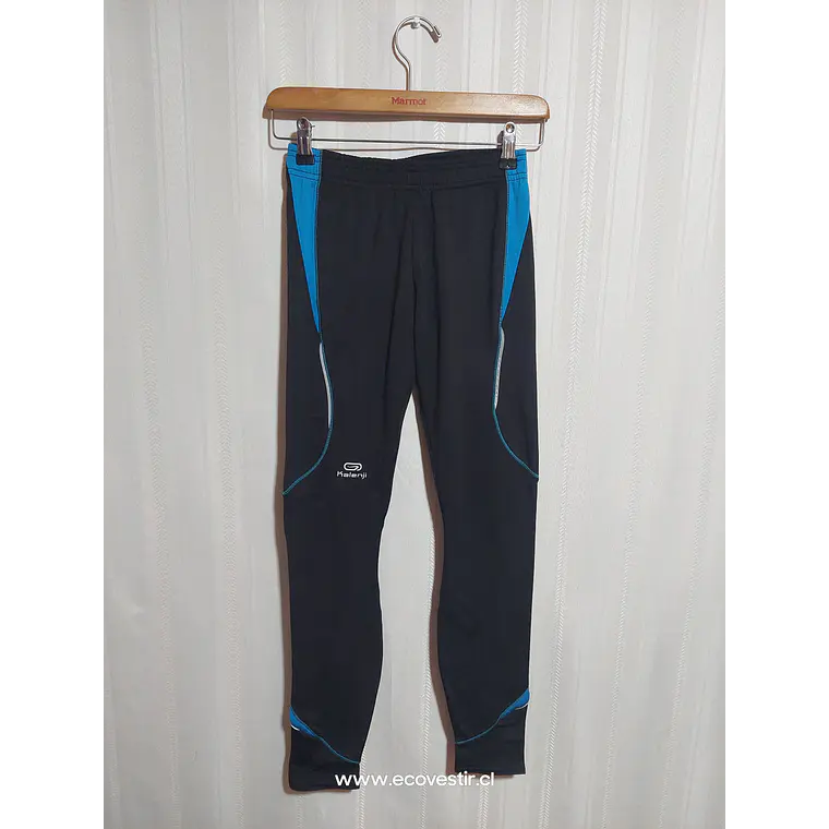 CALZA DEPORTIVA NIÑA  NEGRO/CELESTE KALENJI TALLA S 1