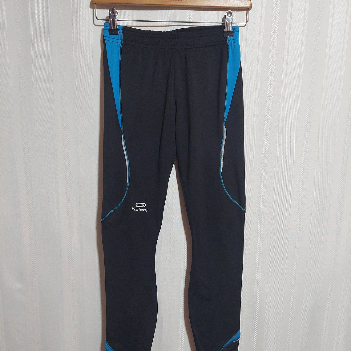 CALZA DEPORTIVA NIÑA  NEGRO/CELESTE KALENJI TALLA S 1