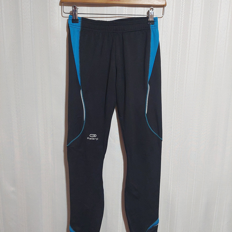 CALZA DEPORTIVA NIÑA  NEGRO/CELESTE KALENJI TALLA S 1