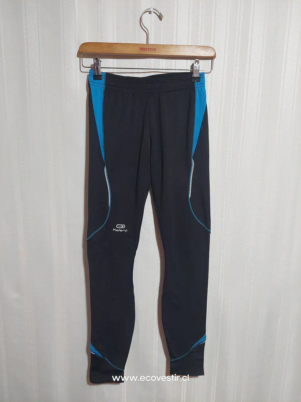 CALZA DEPORTIVA NIÑA  NEGRO/CELESTE KALENJI TALLA S 1