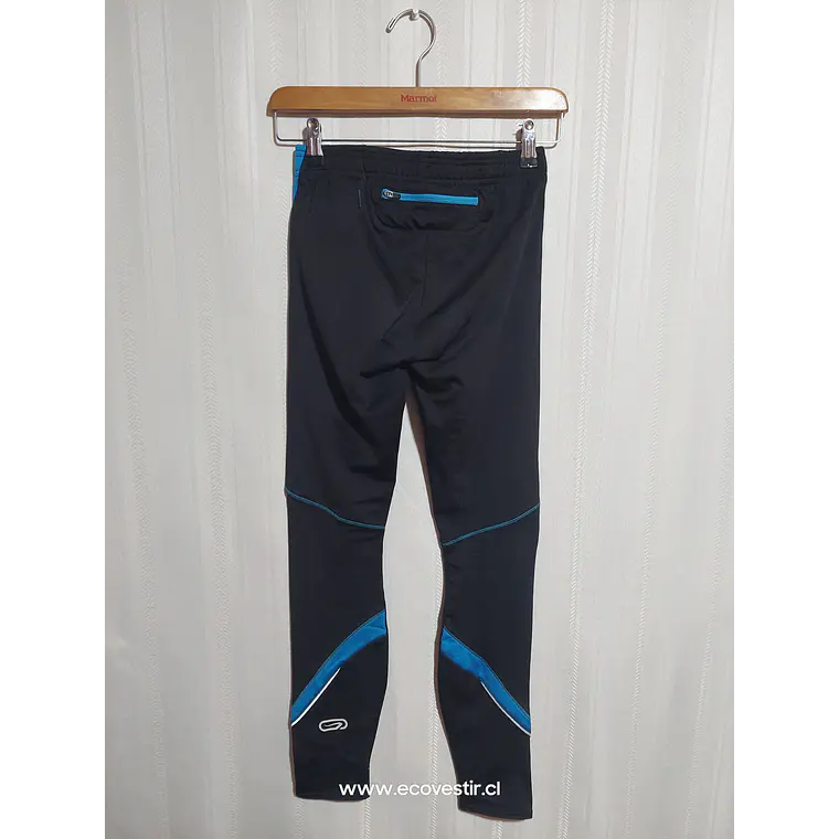 CALZA DEPORTIVA NIÑA  NEGRO/CELESTE KALENJI TALLA S 2