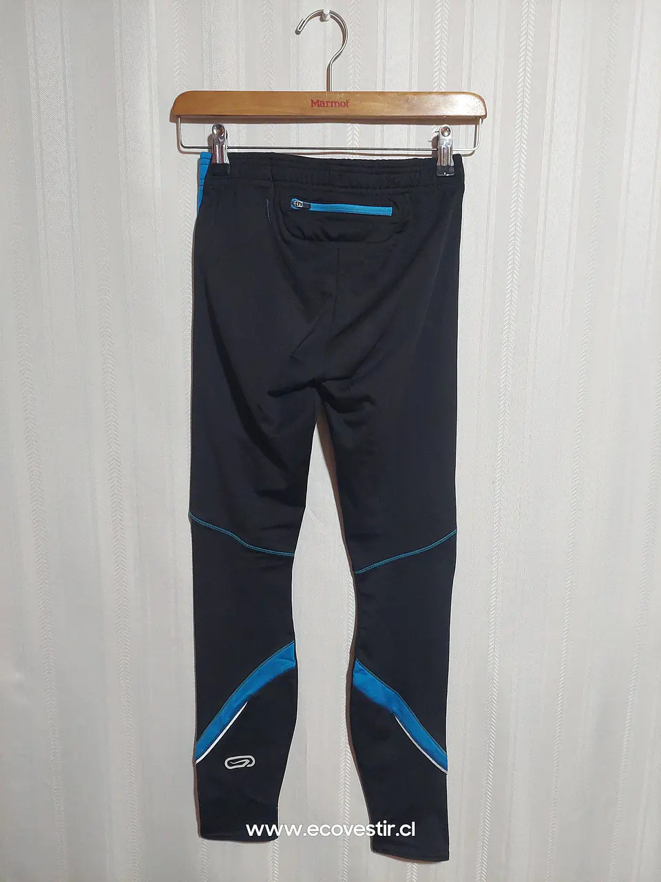 CALZA DEPORTIVA NIÑA  NEGRO/CELESTE KALENJI TALLA S 2