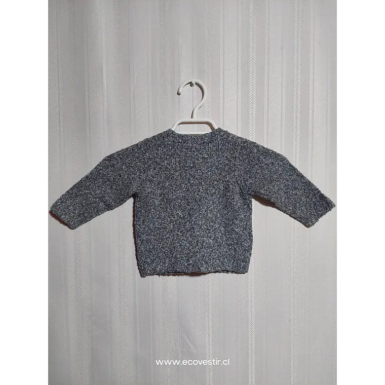 CHALECO BOTON BEBÉ GRIS FAGOTTINO TALLA 6-9M 2