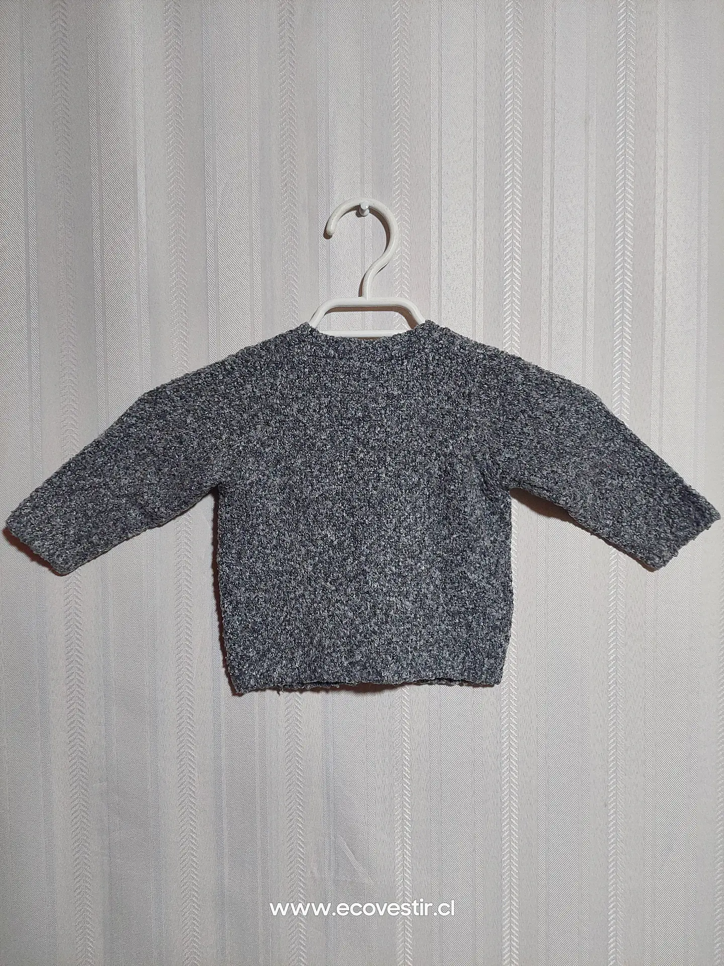 CHALECO BOTON BEBÉ GRIS FAGOTTINO TALLA 6-9M 2