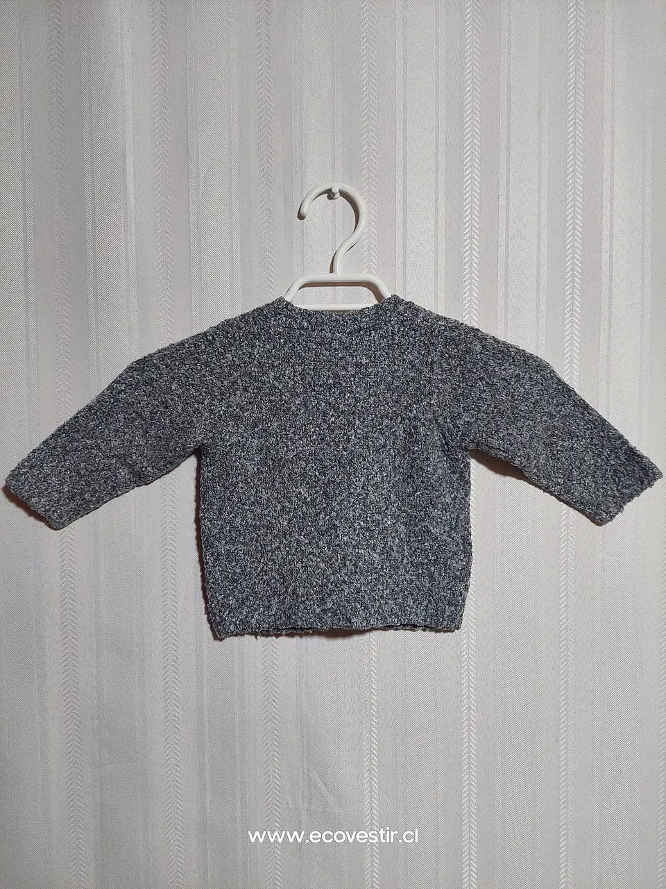 CHALECO BOTON BEBÉ GRIS FAGOTTINO TALLA 6-9M 2