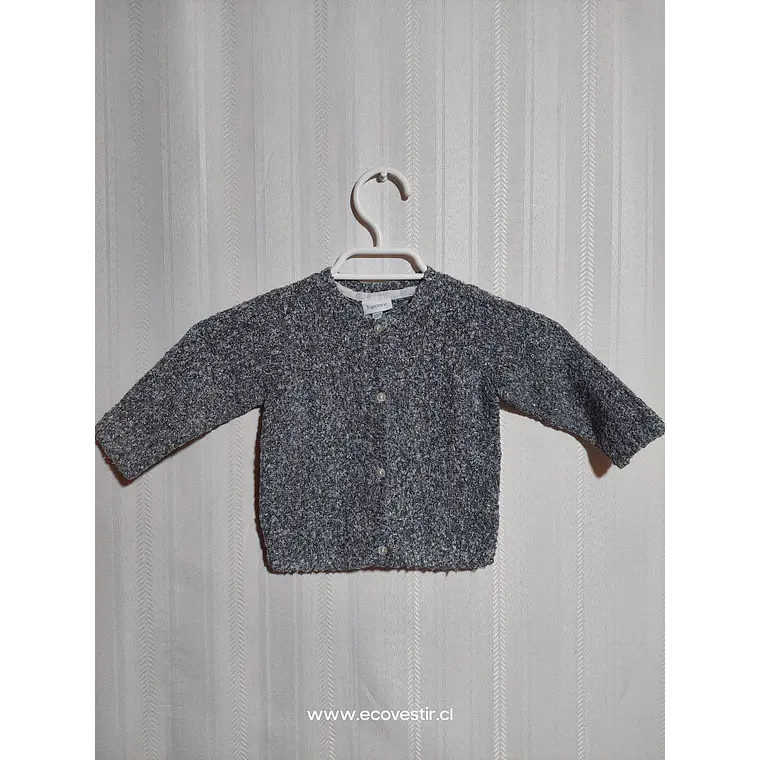 CHALECO BOTON BEBÉ GRIS FAGOTTINO TALLA 6-9M 1