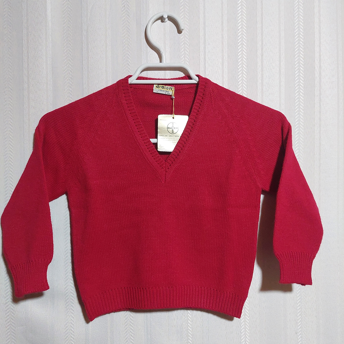 SWEATER NIÑO ROJO DRALON TALLA 3A 1