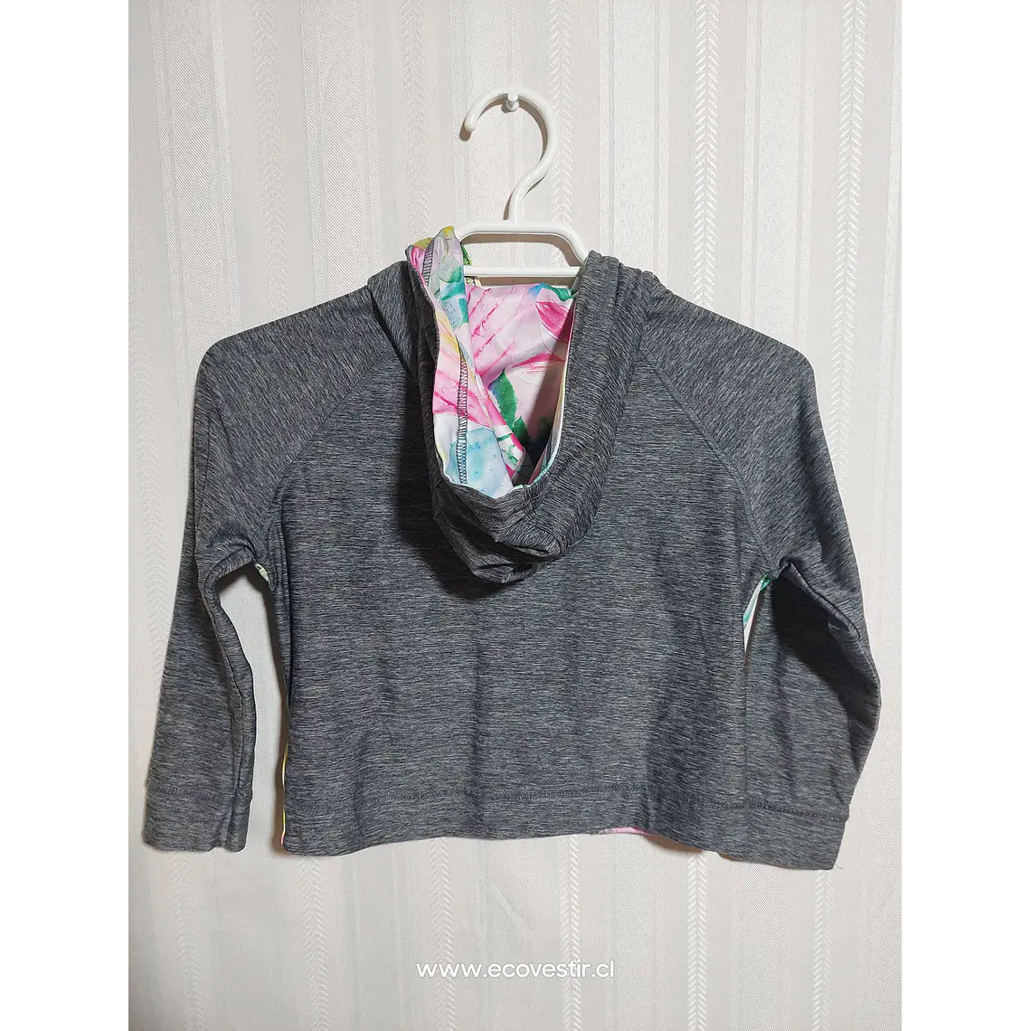 POLERÓN C/GORRO GRIS NIÑA NEXT TALLA 6A 2