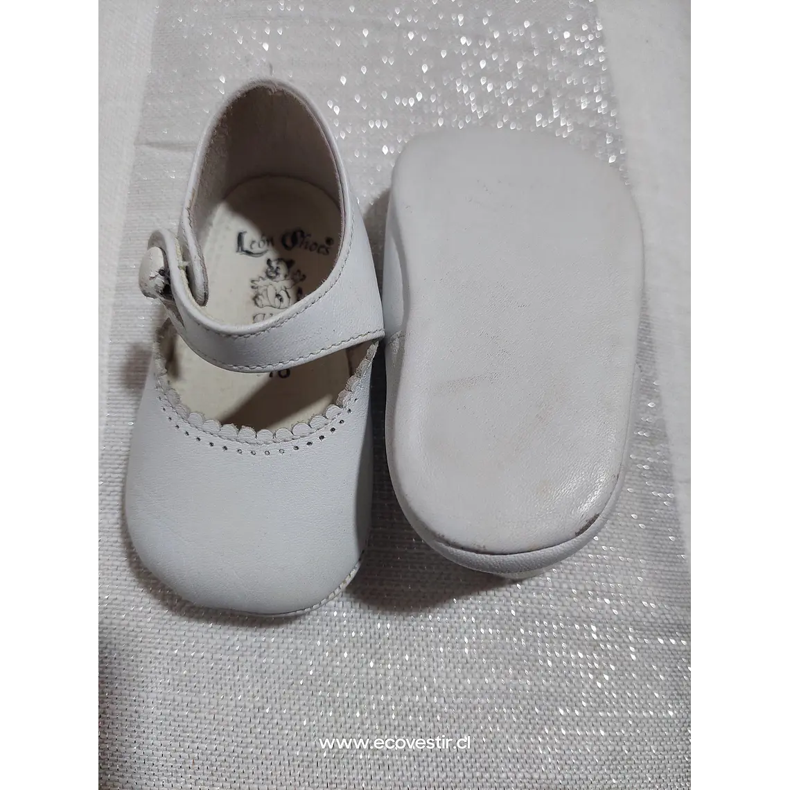 Zapato Bebé Blanco León Shoes Talla 16 2