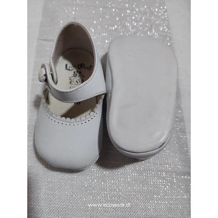 Zapato Bebé Blanco León Shoes Talla 16 2