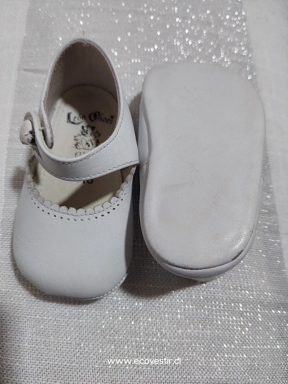 Zapato Bebé Blanco León Shoes Talla 16 2