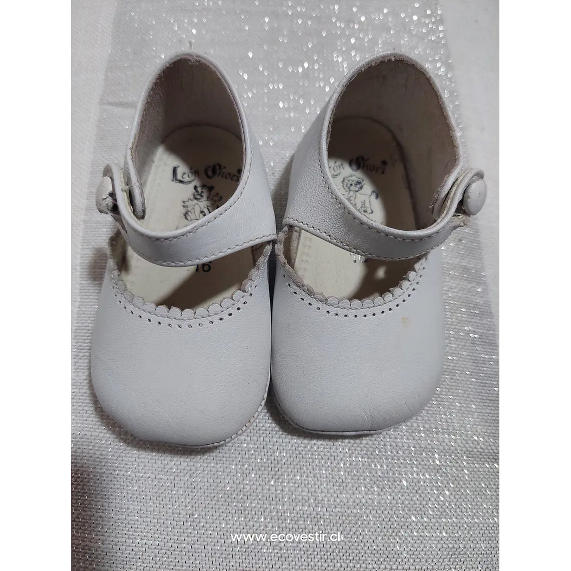 Zapato Bebé Blanco León Shoes Talla 16 1