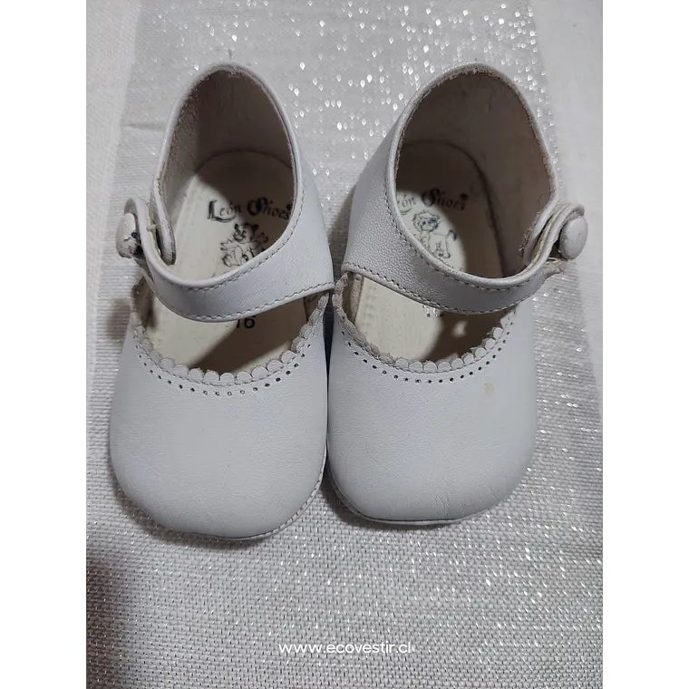 Zapato Bebé Blanco León Shoes Talla 16 1