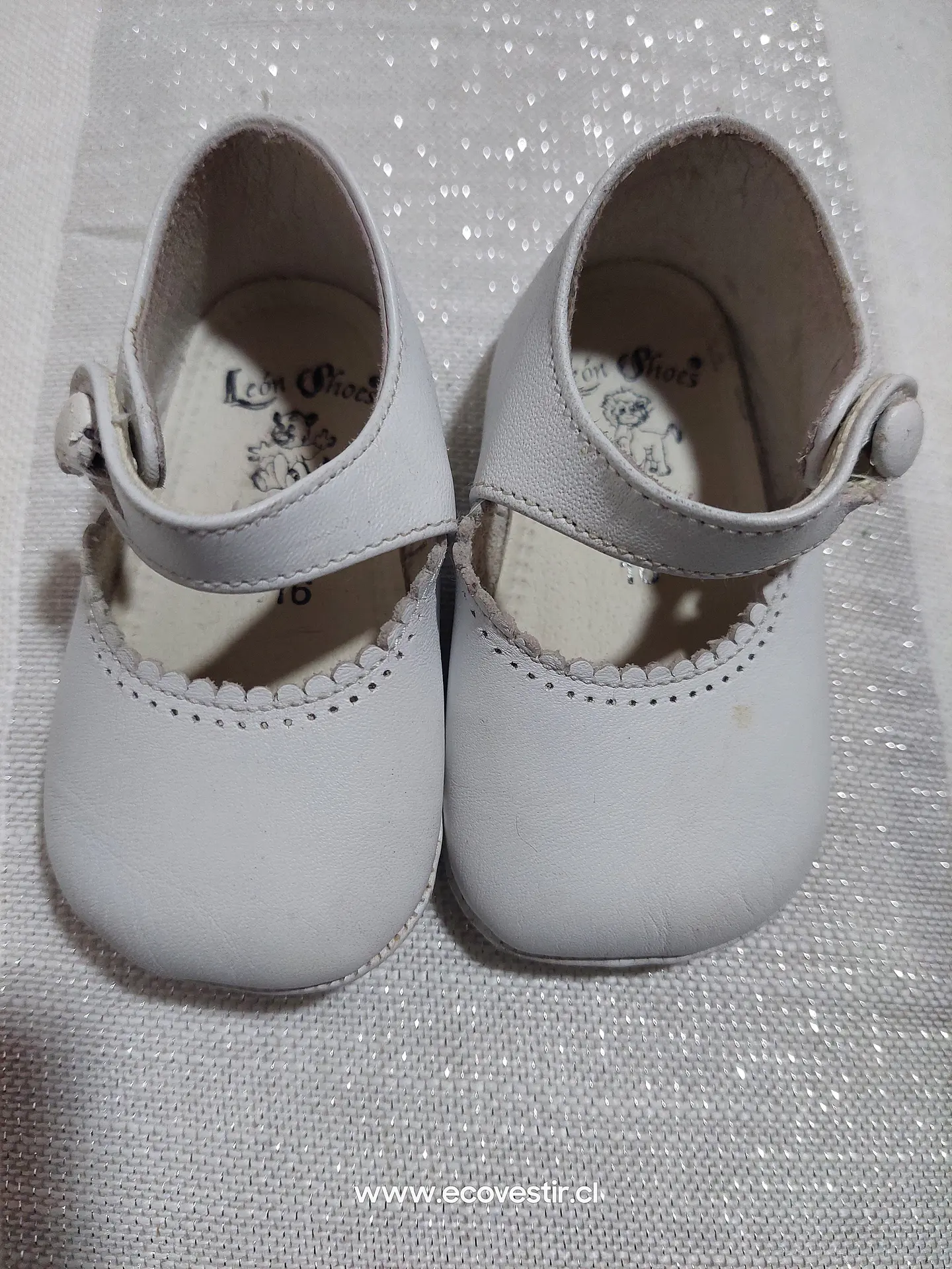 Zapato Bebé Blanco León Shoes Talla 16 1