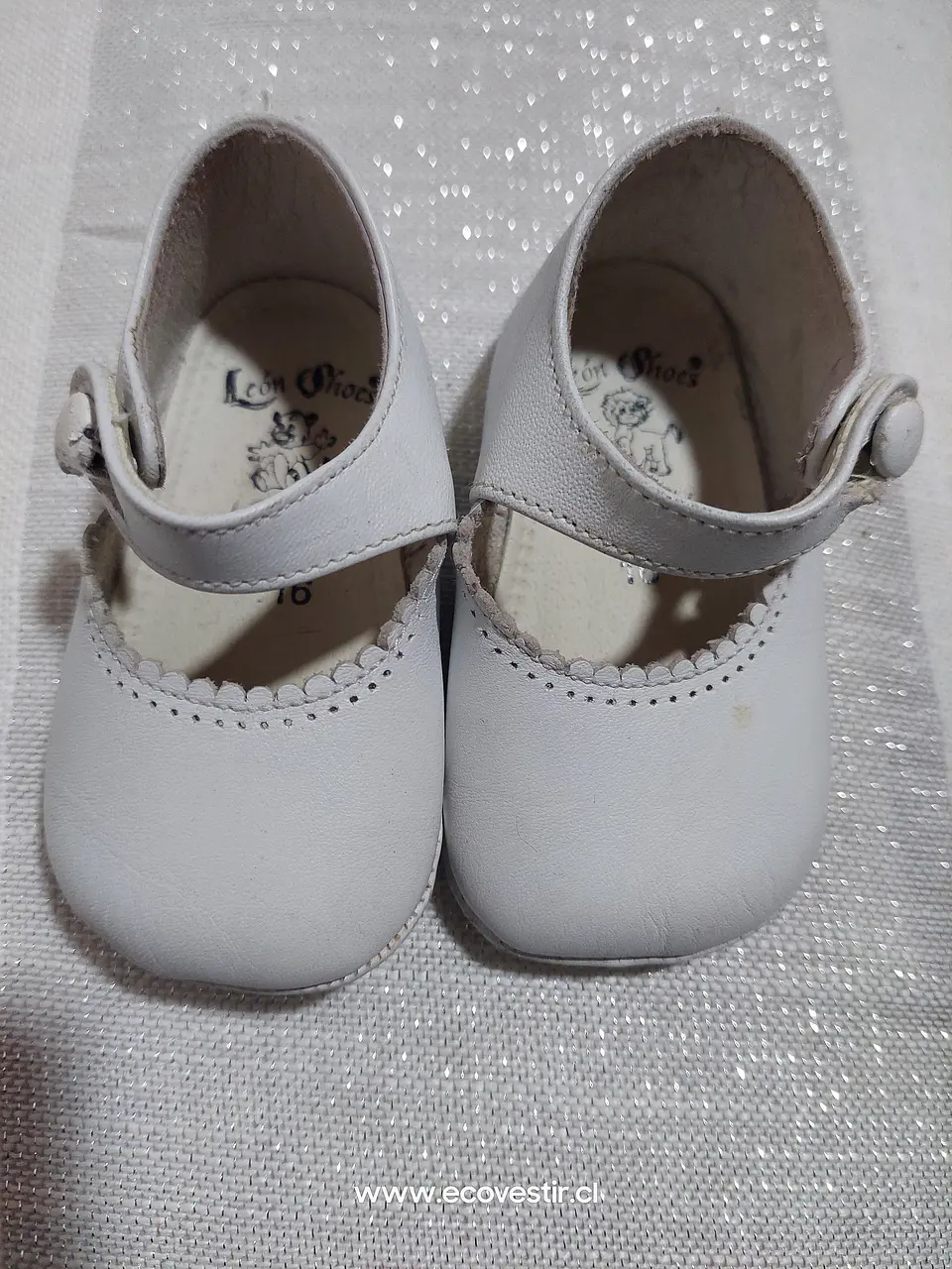 Zapato Bebé Blanco León Shoes Talla 16 1