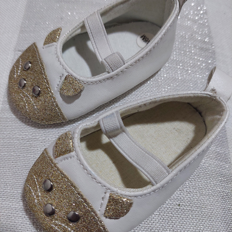 CALZADO BEBÉ BLANCO/BRILLO BEBÉ 3/6M 1