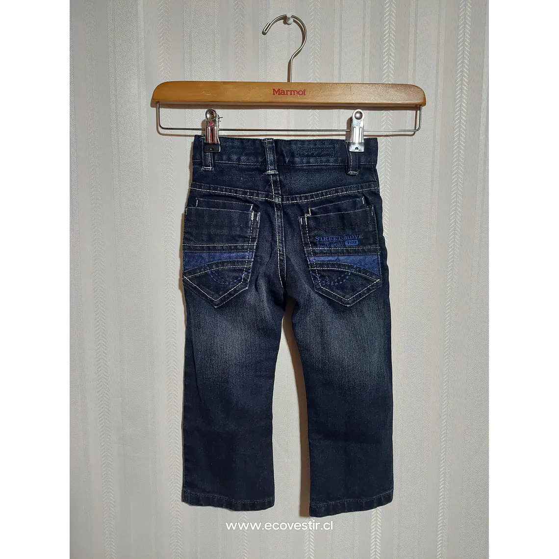 PANTALÓN JEANS AZUL NIÑO LUPILU TALLA 18-24M 2