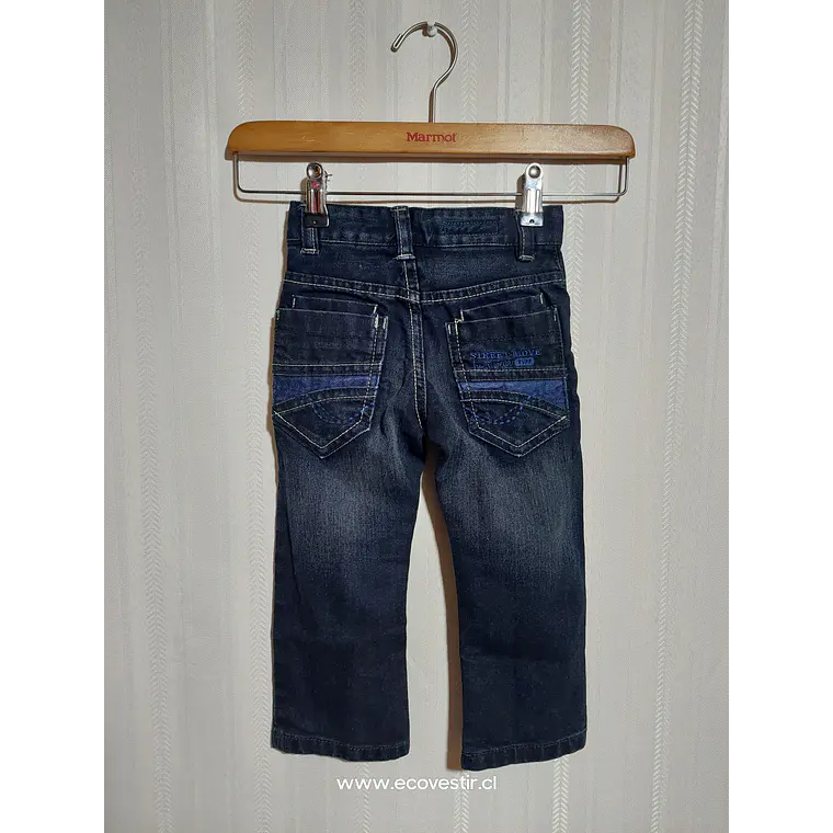 PANTALÓN JEANS AZUL NIÑO LUPILU TALLA 18-24M 2